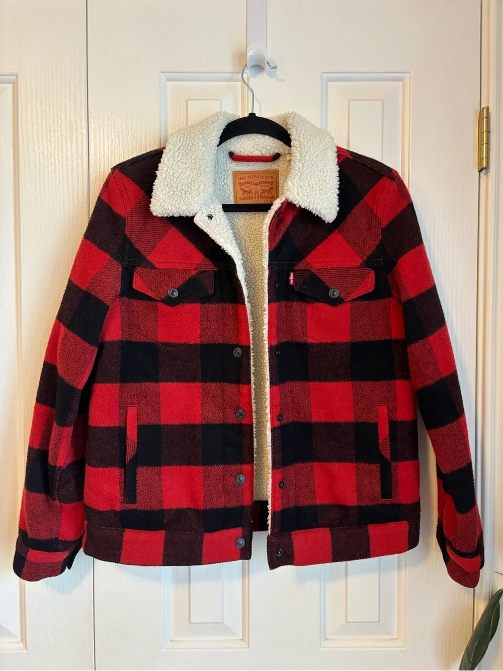 Levi's Plaid Sherpa Jacket